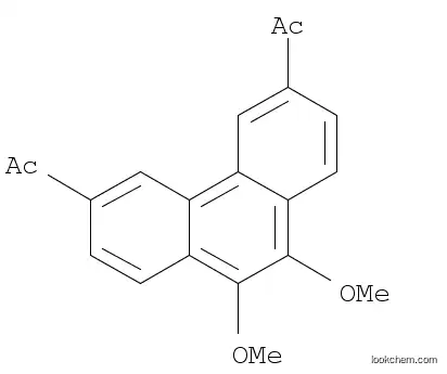 Molecular Structure of 310899-08-2 (Ethanone, 1,1'-(9,10-dimethoxy-3,6-phenanthrenediyl)bis-)